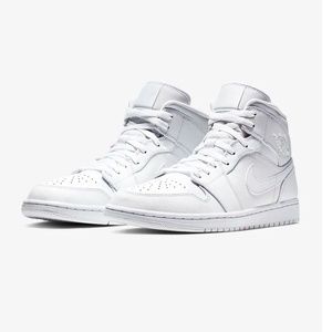 Air Jordan 1 Retro Mid GS 'White'